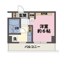 1Kの間取図